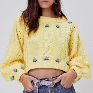 FOR LOVE & LEMONS CROP SWEATER
